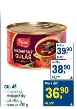 Makro Guláš nabídka