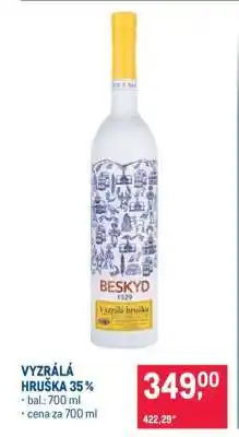 Makro VYZRÁLÁ HRUŠKA 35 % nabídka