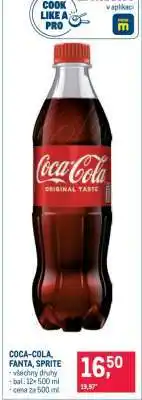 Makro Coca-Cola, Fanta, Sprite nabídka
