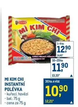 Makro MI KIM CHI INSTANTNÍ POLÉVKA nabídka