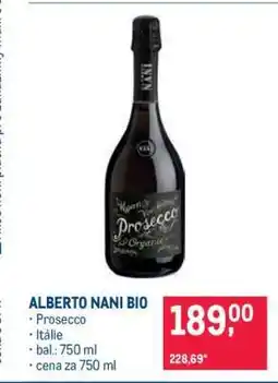 Makro ALBERTO NANI BIO nabídka