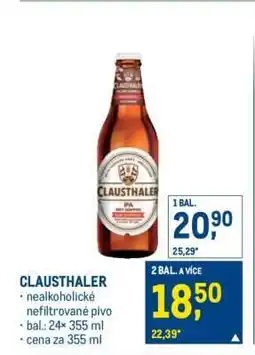 Makro Clausthaler nabídka
