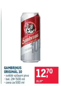 Makro Gambrinus Originál 10 nabídka