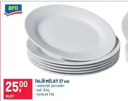 Makro TALÍŘ MĚLKÝ 27 cm nabídka