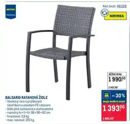 Makro BALSARIO RATANOVÁ ŽIDLE nabídka