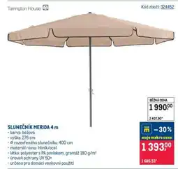Makro SLUNEČNÍK MERIDA 4 m nabídka