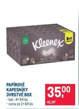 Makro PAPÍROVÉ KAPESNÍKY 3VRSTVÉ BOX nabídka