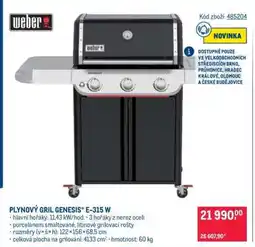 Makro PLYNOVÝ GRIL GENESIS E-315 W nabídka