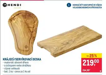 Makro KRÁJECÍ, SERVÍROVACÍ DESKA nabídka