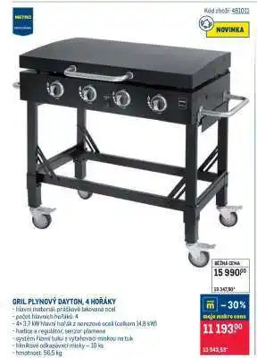 Makro GRIL PLYNOVÝ DAYTON, 4 HOŘÁKY nabídka