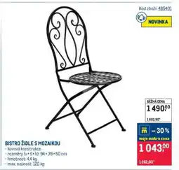 Makro BISTRO ŽIDLE S MOZAIKOU nabídka