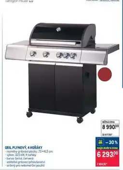Makro Gril plynový, 4 hořáky nabídka