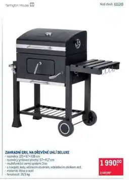 Makro ZAHRADNÍ GRIL NA DŘEVĚNÉ UHLÍ DELUXE nabídka