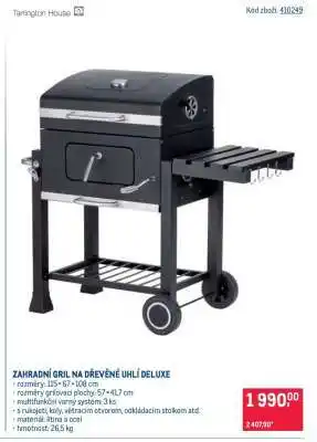 Makro ZAHRADNÍ GRIL NA DŘEVĚNÉ UHLÍ DELUXE nabídka