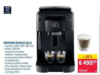Makro KÁVOVAR ECAM12.121.B nabídka