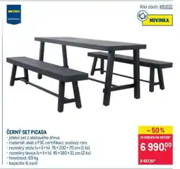 Makro ČERNÝ SET PICADA nabídka
