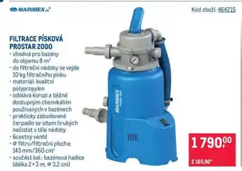 Makro Filtrace písková ProStar 2000 nabídka