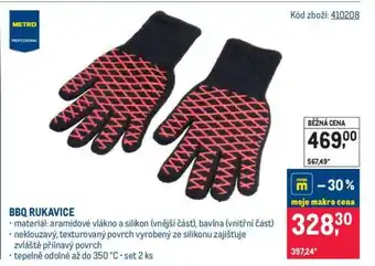 Makro BBQ rukavice nabídka