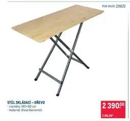 Makro Stůl skládací – dřevo nabídka