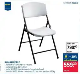 Makro Skládací židle nabídka