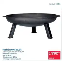 Makro OHNIŠTĚ KOVOVÉ KULATÉ nabídka