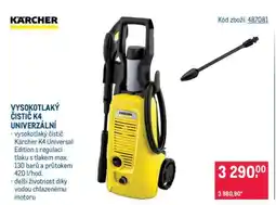 Makro VYSOKOTLAKÝ ČISTIČ K4 UNIVERZÁLNÍ nabídka