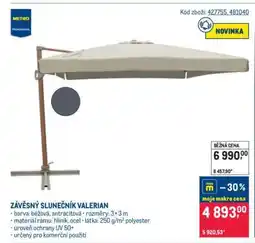 Makro Závěsný slunečník Valerian nabídka
