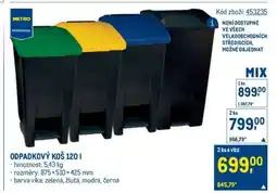 Makro ODPADKOVÝ KOŠ 120 l nabídka