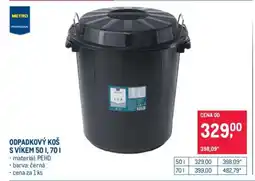 Makro ODPADKOVÝ KOŠ S VÍKEM 50 l, 70 l nabídka