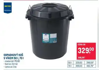 Makro ODPADKOVÝ KOŠ S VÍKEM 50 l, 70 l nabídka