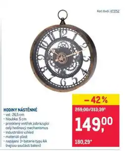 Makro Hodiny nástěnné nabídka