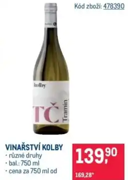Makro Vinařství kolby nabídka