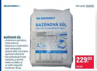 Makro Bazénová sůl nabídka