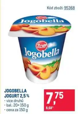 Makro Jogobella jogurt 2,5 % nabídka