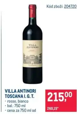 Makro Villa antinori toscana I.G.T. nabídka
