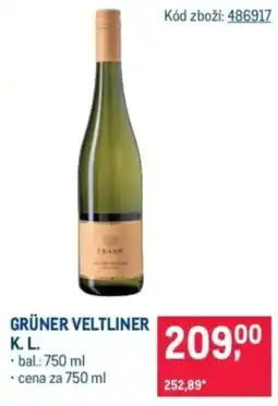 Makro GRÜNER VELTLINER K. L. nabídka