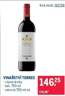 Makro VINAŘSTVÍ TORRES nabídka