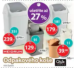 Kitos Odpakového koše Qlux nabídka