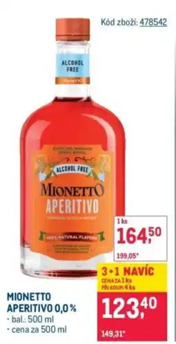 Makro MIONETTO APERITIVO 0,0% nabídka