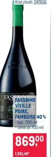 Makro Fassbind vieille poire, famboise 40% nabídka