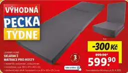 Lidl LIVARNO HOME SKLÁDACÍ MATRACE PRO HOSTY nabídka