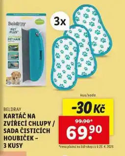 Lidl BELDRAY KARTÁČ NA ZVÍŘECÍ CHLUPY / SADA ČISTICÍCH HOUBIČEK - 3 KUSY nabídka