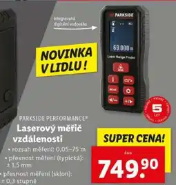 Lidl PARKSIDE PERFORMANCE Laserový měřič vzdálenosti nabídka