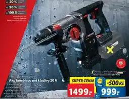 Lidl Aku kombinované kladivo 20 V nabídka