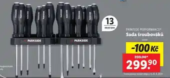 Lidl PARKSIDE PERFORMANCE Sada šroubováků nabídka