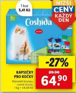 Lidl Kapsičky pro kočky nabídka