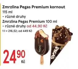 Žabka Zmrzlina Pegas Premium kornout nabídka