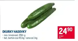 Makro Okurky hadovky nabídka