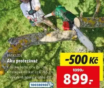 Lidl Parkside Aku prořezávač nabídka