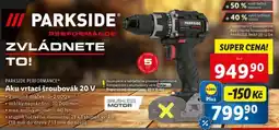 Lidl PARKSIDE PERFORMANCE Aku vrtačí šroubovák 20 V nabídka
